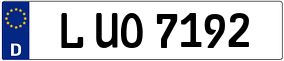 Truck License Plate